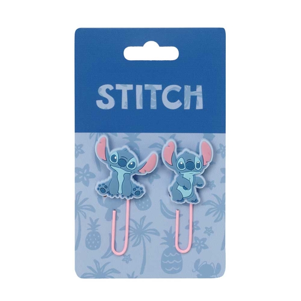 Safta Stitch Pack de 2 Clips - Presentado en Blister - Multicolor