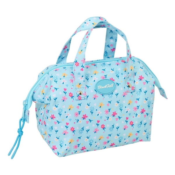 Safta Blackfit8 Petalos Neceser - Interior Forrado - Asas de Mano - 26.5x17.5x12.5cm - Color Azul Claro