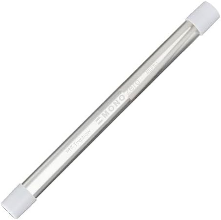 Tombow Mono Zero Recambios para Portagomas - Punta Redonda de 2.3mm - Presentacion en Tubo con 2 Gomas - Libre de PVC y Latex - Color Blanco