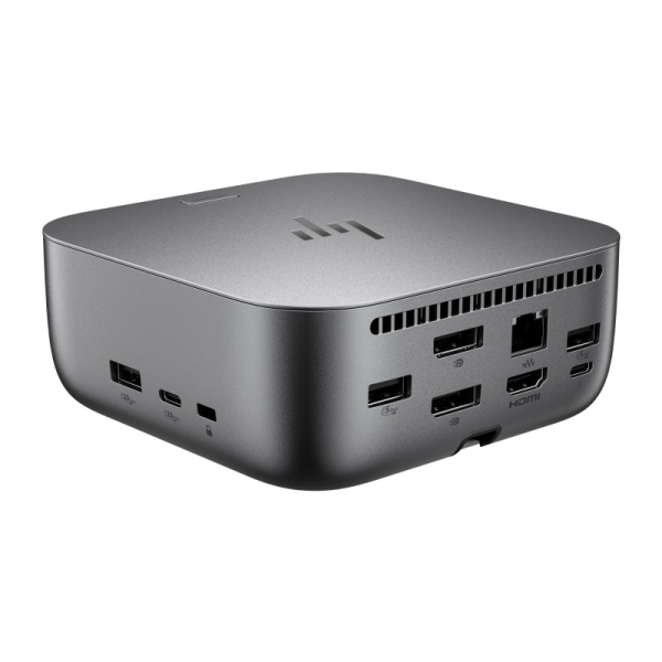 HP Dock G6 100W Thunderbolt 4 con 8 Puertos - 2xUSB-C, 3xUSB-A, 2xDisplay Port, 1xHDMI, 1xRJ-45 - Alimentacion hasta 100W via USB‑C PD - Color Gris