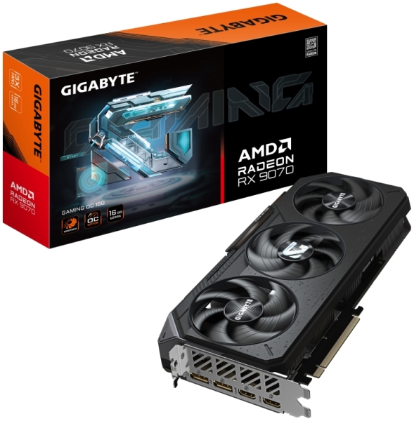 Gigabyte Radeon RX 9070 Gaming OC Tarjeta Grafica 16GB GDDR6 - 2x DP, 2x HDMI