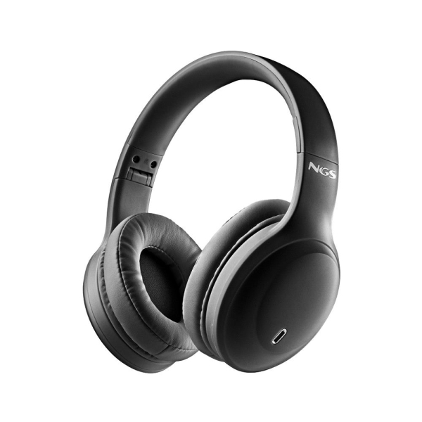 NGS Artica Galcier Auriculares Bluetooth - Bateria Extraible - Autonomia hasta 75h - Color Negro
