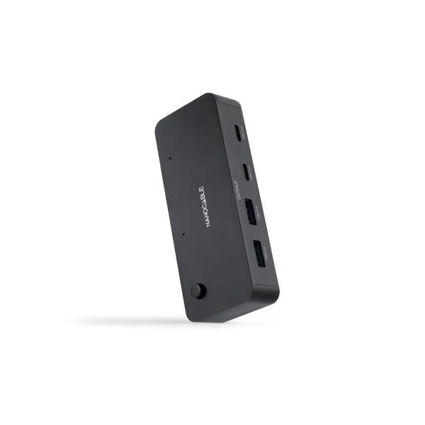 Nanocable Switch Conmutador 2xUSB 3.0 a 2xUSB-A 3.0 + 2xUSB-C - Color Negro
