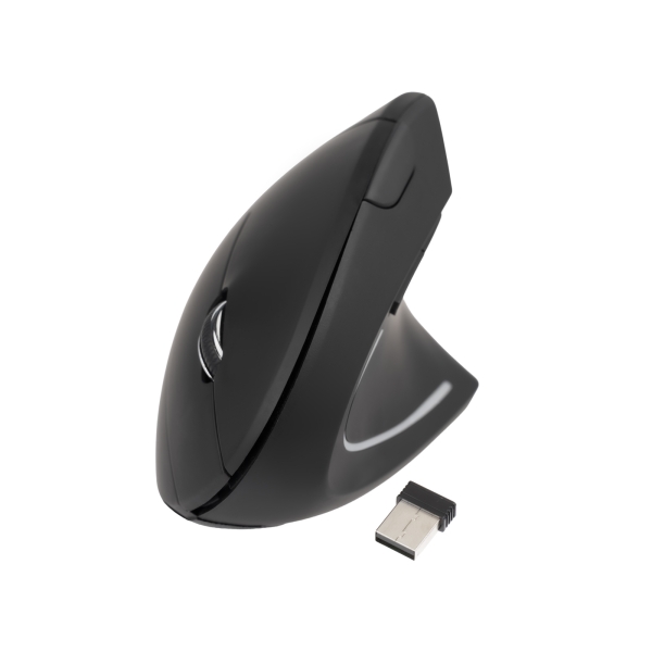 Tooq TQMWG-1104-B Raton Inalambrico Ergonomico - 3200dpi - 6 Botones - Color Negro