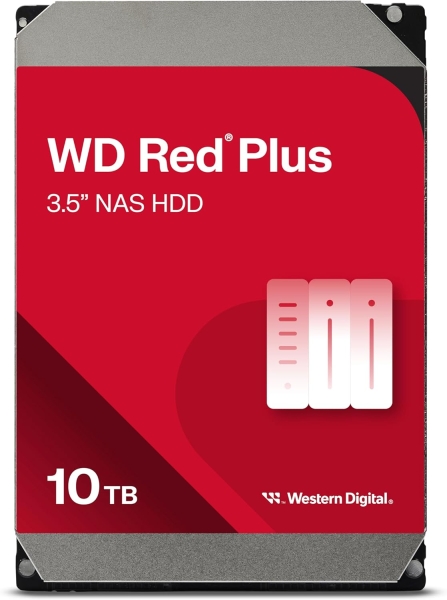 WD Red Plus Disco Duro Interno 3.5" 10TB NAS SATA3