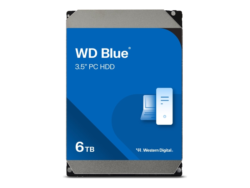 WD Blue Disco Duro Interno 3.5" 6TB SATA3 256MB