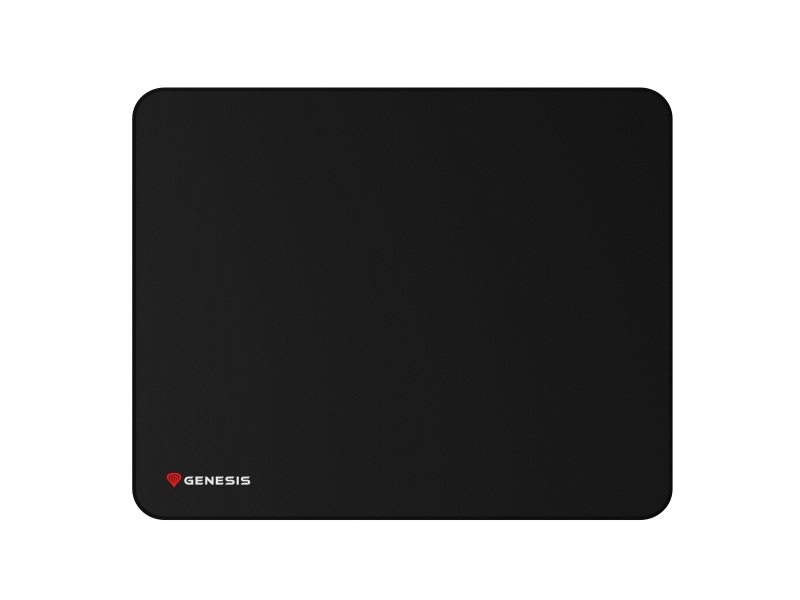 Genesis Carbon 500 Alfombrilla XL Logo - 500X400X2.5MM - Superficie de Tela - Base de Goma Antideslizante - Color Negro
