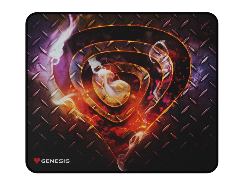 Genesis Carbon 500 Alfombrilla M Steel G2 - 300X250X2.5MM - Superficie de Tela - Base de Goma Antideslizante - Color Negro