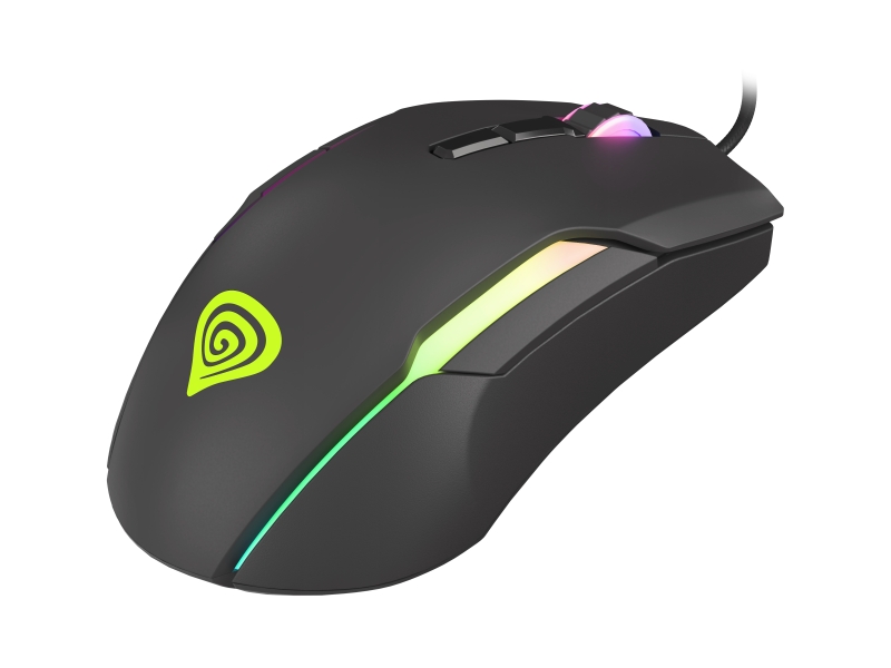 Genesis Xenon 220 G2 Raton Gaming - Sensor Optico 12800 DPI - 6 Botones- RGB - Color Negro