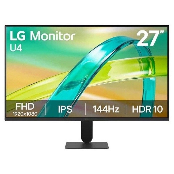 LG U4 Monitor 27" IPS FullHD 144Hz HDR10 FreeSync - Respuesta 5ms - 16:9 - HDMI, VGA - VESA 100x100mm