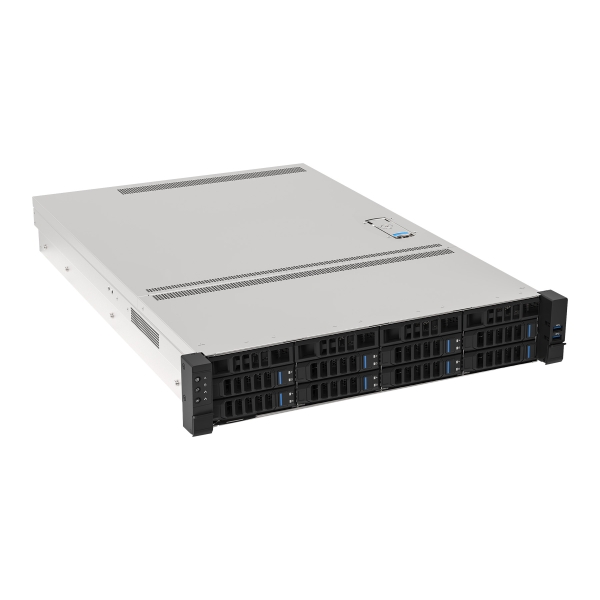 Unykach UK2129 Caja Rack 2U 19" - 8 x Bahias Hot-swap 2.5"o 3.5" Frontales - 2 X USB-A 3.0 - Color Negro