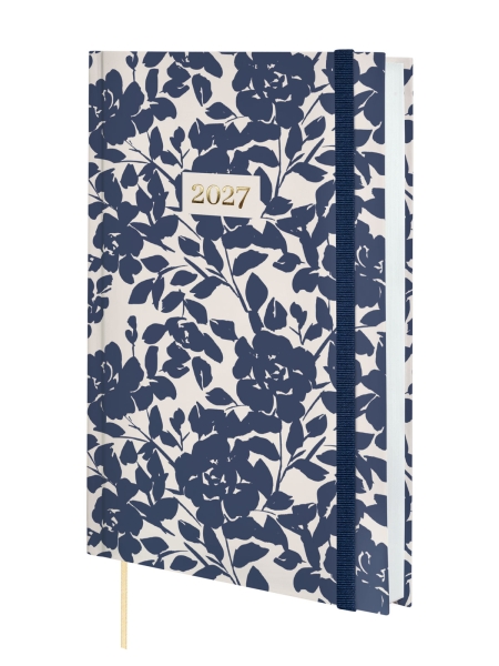 Finocam Dynamic Berlin Cotton Agenda Profesional - Anual 2027 - 1 Dia por Pagina - Formato Y10 - 140x204mm - Goma Elastica - Tapa Dura Acolchada - Esquinas Microperforadas - Papel de 80g/m2 - Multicolor