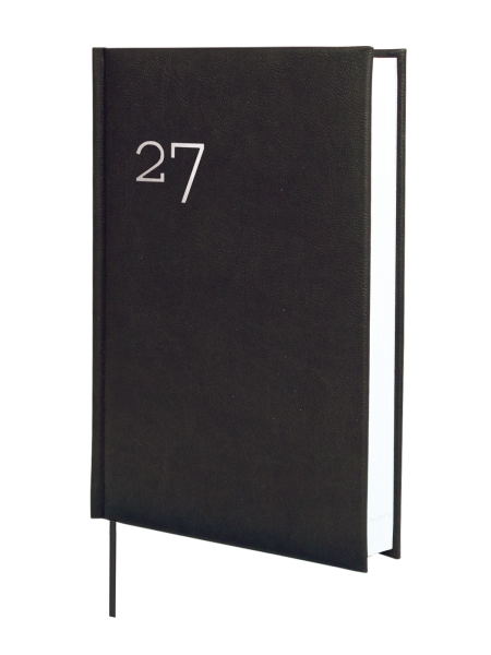 Finocam Dynamic Milano Agenda Profesional - Anual 2027 - 1 Dia por Pagina - Formato Y10 - 140x204mm - Cinta Punto - Tapa Dura Acolchada - Esquinas Microperforadas - Papel de 80g/m2 - Color Negro
