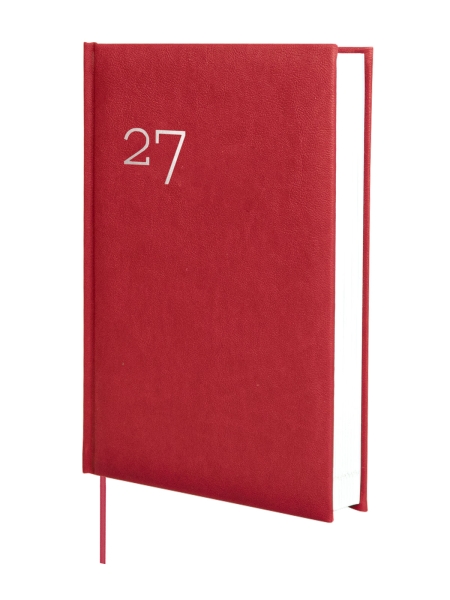Finocam Dynamic Milano Agenda Profesional - Anual 2027 - 1 Dia por Pagina - Formato Y10 - 140x204mm - Cinta Punto - Tapa Dura Acolchada - Esquinas Microperforadas - Papel de 80g/m2 - Color Burdeos