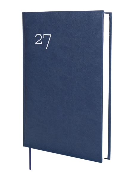 Finocam Dynamic Milano Agenda Profesional - Anual 2027 - 1 Dia por Pagina - Formato Y11 - 165x240mm - Cinta Punto - Tapa Dura Acolchada - Esquinas Microperforadas - Papel de 80g/m2 - Color Azul