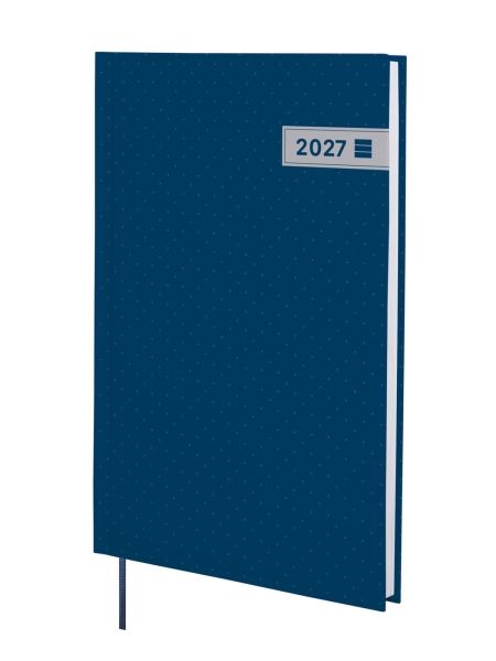 Finocam Dynamic Porto Agenda Profesional - Anual 2027 - Semana Vista Vertical - Formato Y10 - 140x204mm - Tapa Dura de Carton Forrado - Esquinas Microperforadas - Papel de 80g/m2 - Color Azul
