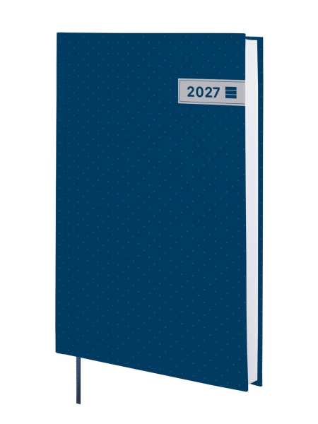 Finocam Dynamic Porto Agenda Profesional - Anual 2027 - 1 Dia por Pagina - Formato Y10 - 140x204mm - Cinta Punto - Tapa Dura de Carton Forrado - Esquinas Microperforadas - Papel de 80g/m2 - Color Azul