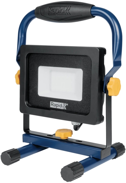 Rapid The Painter Foco LED 2000 Lumenes - Luz Blanca Fria 6000 Kelvin - Cristal Esmerilado - Ideal para Pintar y Empapelar - Cable de 2.5m - Color Azul/Negro