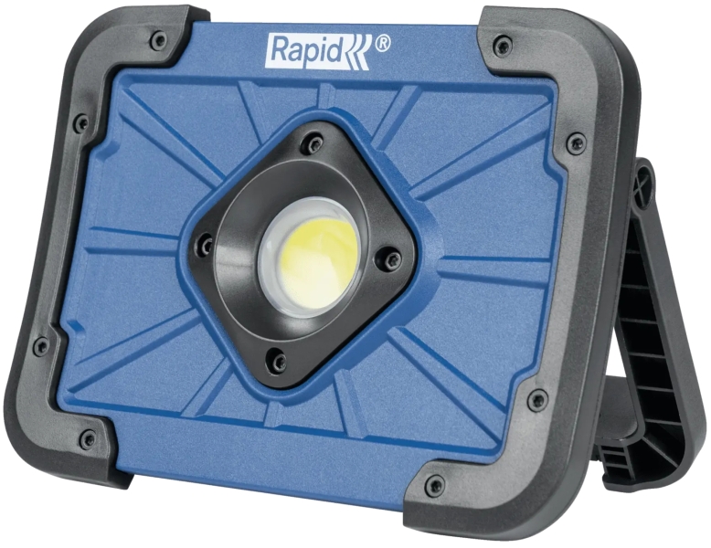 Rapid The Portable Luz de Trabajo LED 1000 Lumenes Recargable - Clasificacion IP65 a Prueba de Polvo y Salpicaduras - Autonomia hasta 3h - Color Azul/Negro