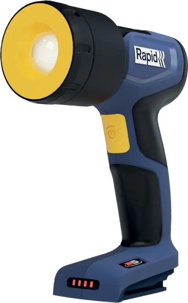 Rapid BWL290 Luz de Trabajo LED 290 Lumenes Portatil - Cabezal Inclinable 90⁰ con hasta 7 Posiciones - Color Azul/Negro - Bateria y Cargador no Incluidos