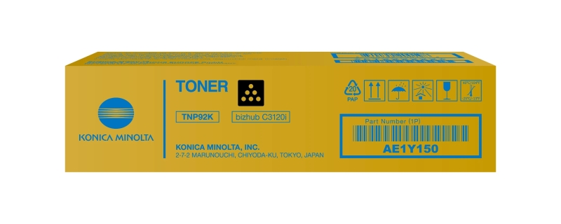 Konica Minolta TNP92 Negro Cartucho de Toner Original TNP92K/AE1Y150