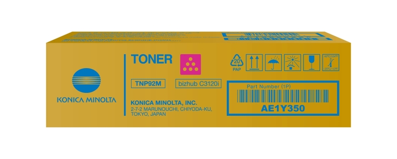 Konica Minolta TNP92 Magenta Cartucho de Toner Original TNP92M/AE1Y350