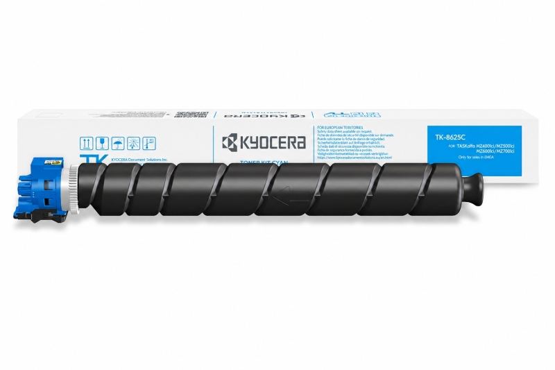 Kyocera TK8625 Cyan Cartucho de Toner Original - 1T0C2KCNL1/TK8625C