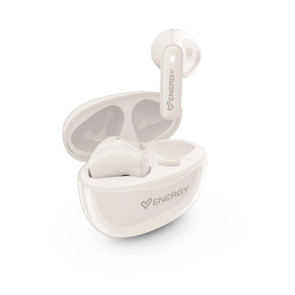 Energy Sistem PopBuds Auriculares True Wireless - Bluetooth 6.0 - 20h Autonomia - Diseño Compacto - Color Blanco