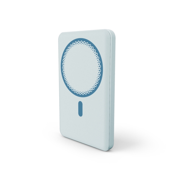 Energy Sistem Magnetic Powerbank Inalambrico Magnetico 5000 mAh - 15W Carga Inalambrica, 20W por Cable - Carga Inteligente y Rapida - Carga Simultanea - Sensor NTC - USB-C - Color Azul