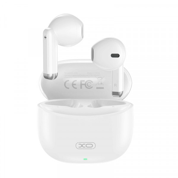 XO X33 Auriculares TWS - Bluetooth 5.3 - Intrauditivos - Estuche 250mAh - ABS y Policarbonato - USB-C - Color Blanco