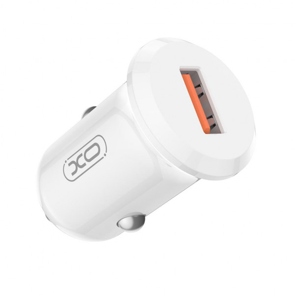 XO CC68 Cargador de Coche - Potencia 18W - USB-A - 12-24V - Quick Charge 3.0 - ABS - Color Blanco