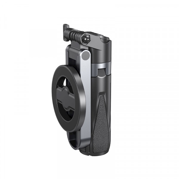 XO SS22 Tripode y Palo Selfie - 4 en 1 - Mando Bluetooth - Luz LED - Soporte Magnetico - Compacto con Gancho - Color Negro