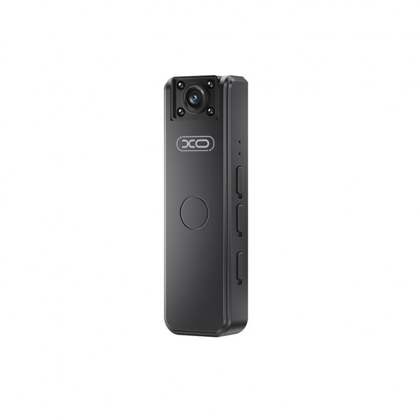 XO ZF01 Videocamara con Vision Nocturna - Full HD 1080p - Fotogramas 30fps - Grabadora de Voz - Bateria 200mAh - Autonomia hasta 100min - Formato AVI - Color Negro
