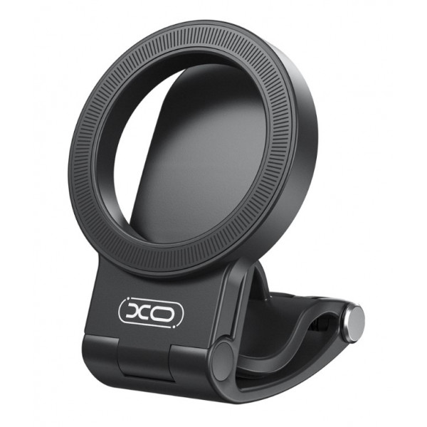 XO C191 Soporte de Coche para Smartphone - Salpicadero - Giro 95º - Dispositivos de 4 a 7" - Plegable - ABS y Acero Inoxidable - 80x58x63mm - Color Negro
