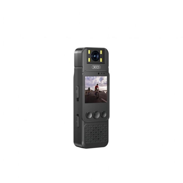 XO ZF02 Camara Deportiva - Full HD 1080p - Pantalla 1.33" - Bateria 1000mAh - 7h de Grabacion - Tarjeta microSD hasta 128GB - ABS - Uso en Exterior - Color Negro