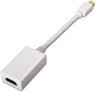 Nanocable Conversor de Video - Mini DisplayPort a HDMI - Longitud 15cm - Macho a Hembra - Color Blanco