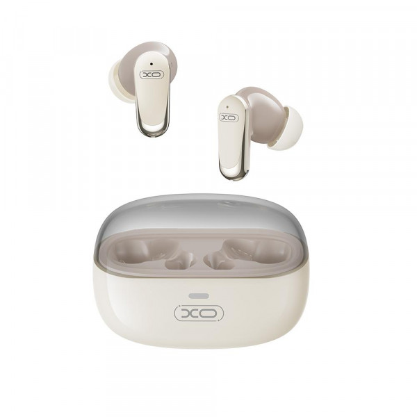 XO G42 Auriculares TWS - Cancelacion de Ruido ANC - Bluetooth 6.0 - Alcance 10m - ENC Doble Microfono - Control Tactil - Autonomia hasta 7h - Estuche 300mAh - Color Beige