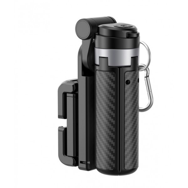 XO SS29 Tripode y Palo Selfie - Bluetooth 5.0 - Alcance 10m - Mando Inalambrico - Extensible 11-38cm - 5000 Usos por Carga - ABS y Aluminio - Color Negro