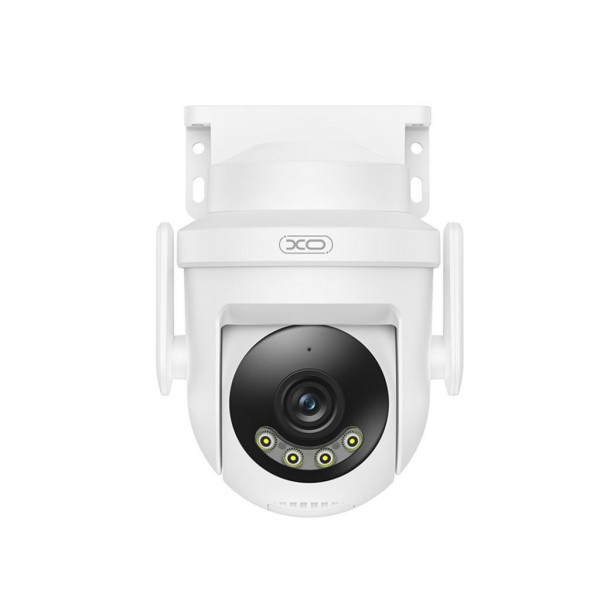 XO CR18 Camara de Vigilancia Motorizada - Resolucion 3MP - WiFi - Bluetooth 5.0 - Deteccion de Movimiento - Vision Nocturna 10m - Lente 4mm - Color Blanco