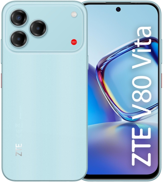 ZTE Blade V80 Vita Smartphone Pantalla 6,75" - 4 GB RAM - 256 GB - 120 Hz - Camara 50 MP -  Bateria 5000 mAh - Color Azul