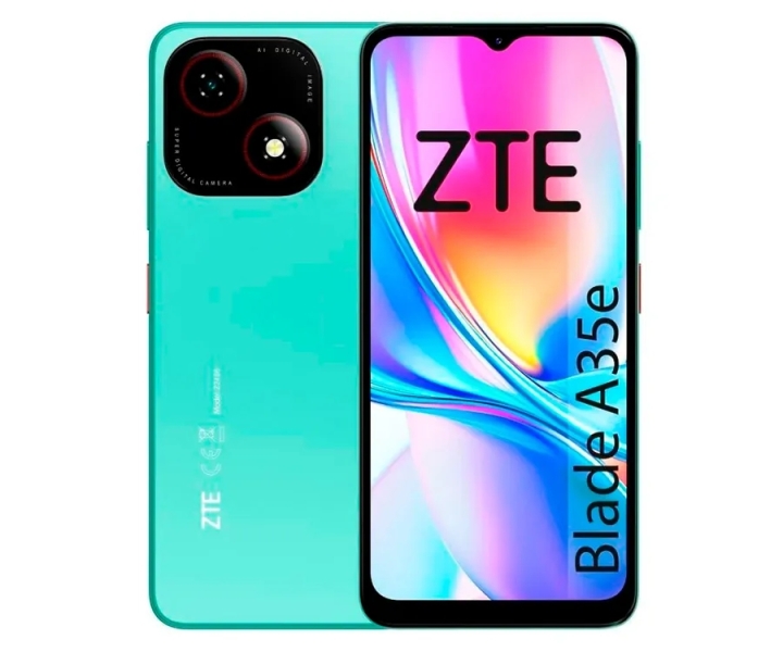 ZTE Blade A35e Smartphone Pantalla 6,52" - 2+2GB RAM - 64 GB - Bateria 5000 mAh - Color Verde