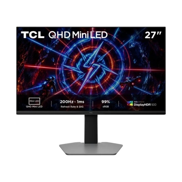 TCL 27P2A Monitor 27" MiniLED - 2K QHD - IPS HDR600 - 200Hz - Freesync Premium