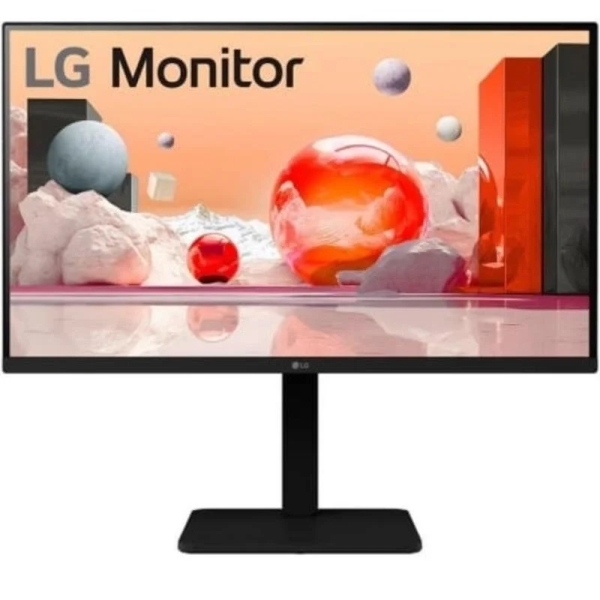 LG 27BA560-T Monitor 27" IPS FullHD 100Hz - Respuesta 5ms - Regulable en Altura, Giratorio e Inclinable - Altavoces 4W - HDMI, Displayport, VGA, Hub USB - VESA 100x100mm - Color Negro