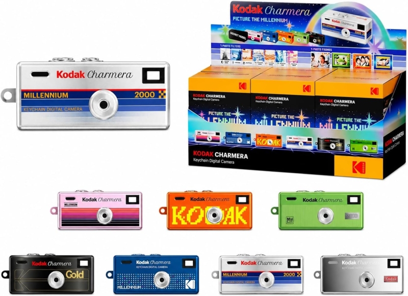 Kodak Charmera Millenium Camara Digital Instantanea Retro - 1.6M Megapixels - Tamaño Diminuto/Llavero - Bateria Recargable - Peso 30g - Modelo Aleatorio