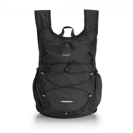 Ewent EW2540 Ultralight Mochila para Portatil hasta 14" - Apta Para Cabina Ryanair - Material Nylon Impermeable - Color Negro