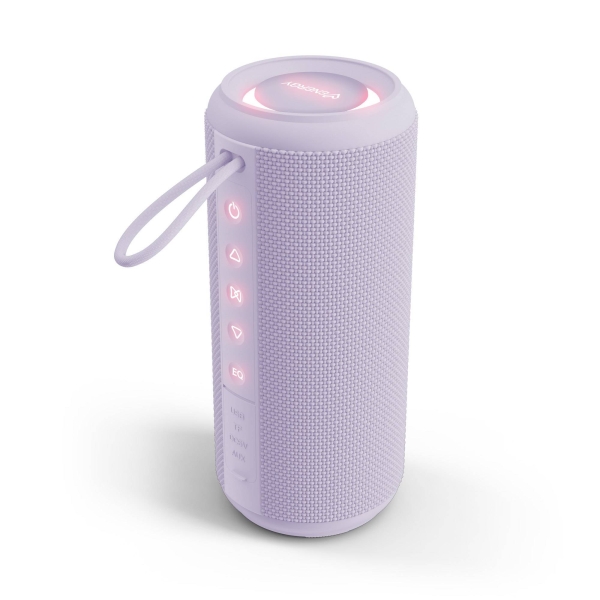 Energy Sistem Ocean Altavoz 25W - Bluetooth 5.4 - Funcion True Wireless - Hasta 14 Horas de Autonomia - Luces RGB - Funcion Manos Libres - Color Violeta