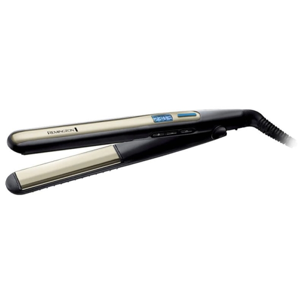 Remington Sleek & Curl Plancha de Pelo - Ceramica - Pantalla Digital - Autoapagado