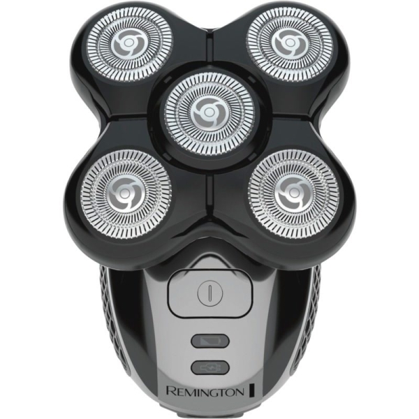 Remington Ultimate Series RX5 Afeitadora para Cabeza - 5 Cabezales Rotativos - Bateria Recargable - Color Negro