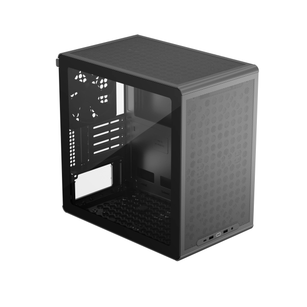 Cooler Master Qube Q300L Caja MicroATX - 2x USB-A 3.2 1x USB-C 3.0 1x Audio y Micro - Ventana Lateral - Color Negro