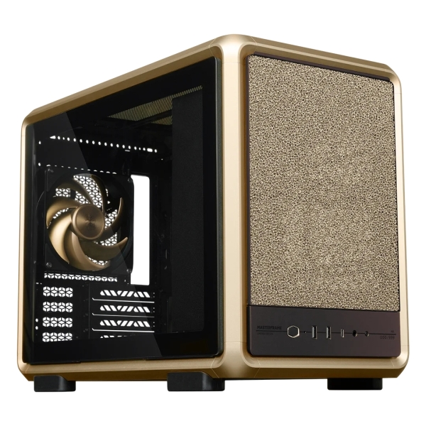 Cooler Master MasterFrame 400 Mesh Gold Limited Edition Caja MicroATX - 2x USB-A 3.2 1x USB-C 3.2 1x Audio y Micro - Ventana Lateral - Color Dorado